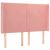 Tăblie de pat cu aripioare, roz, 147x16x118/128 cm, catifea GartenMobel Dekor