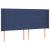 Tăblie de pat cu aripioare, albastru, 163x16x118/128 cm, textil GartenMobel Dekor