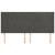 Tăblie de pat cu aripioare gri închis 183x16x118/128 cm catifea GartenMobel Dekor