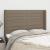 Tăblie de pat cu aripioare gri taupe 147x16x118/128 cm textil GartenMobel Dekor