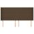 Tăblie de pat cu aripioare maro închis 203x16x118/128 cm textil GartenMobel Dekor