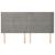 Tăblie de pat cu aripioare gri deschis 203x16x118/128cm catifea GartenMobel Dekor