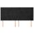 Tăblie de pat cu aripioare, negru, 203x16x118/128 cm, catifea GartenMobel Dekor
