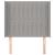 Tăblie de pat cu aripioare gri deschis 83x16x118/128 cm textil GartenMobel Dekor