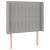 Tăblie de pat cu aripioare gri deschis 83x16x118/128 cm textil GartenMobel Dekor