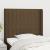 Tăblie de pat cu aripioare maro închis 93x16x118/128 cm textil GartenMobel Dekor