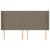 Tăblie de pat cu aripioare gri taupe 183x16x118/128 cm textil GartenMobel Dekor
