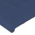 Tăblie de pat cu aripioare, albastru, 203x16x118/128 cm, textil GartenMobel Dekor