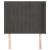 Tăblie de pat cu aripioare gri închis 83x16x118/128 cm catifea GartenMobel Dekor