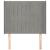 Tăblie de pat cu aripioare gri deschis 103x16x118/128cm catifea GartenMobel Dekor