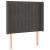 Tăblie de pat cu aripioare gri închis 103x16x118/128 cm catifea GartenMobel Dekor