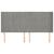 Tăblie de pat cu aripioare gri deschis 163x16x118/128cm catifea GartenMobel Dekor