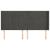 Tăblie de pat cu aripioare gri închis 183x16x118/128 cm catifea GartenMobel Dekor