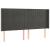 Tăblie de pat cu aripioare gri închis 203x16x118/128 cm catifea GartenMobel Dekor