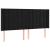 Tăblie de pat cu aripioare, negru, 163x16x118/128 cm, catifea GartenMobel Dekor
