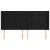 Tăblie de pat cu aripioare, negru, 183x16x118/128 cm, catifea GartenMobel Dekor