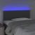 Tăblie de pat cu LED, gri închis, 80x5x78/88 cm, textil GartenMobel Dekor