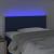 Tăblie de pat cu LED, albastru, 80x5x78/88 cm, textil GartenMobel Dekor
