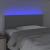 Tăblie de pat cu LED, gri deschis, 90x5x78/88 cm, textil GartenMobel Dekor