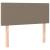 Tăblie de pat cu LED, gri taupe, 90x5x78/88 cm, textil GartenMobel Dekor