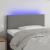 Tăblie de pat cu LED, gri închis, 100x5x78/88 cm, textil GartenMobel Dekor
