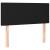 Tăblie de pat cu LED, negru, 100x5x78/88 cm, textil GartenMobel Dekor