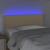 Tăblie de pat cu LED, crem, 100x5x78/88 cm, textil GartenMobel Dekor