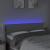 Tăblie de pat cu LED, gri deschis, 144x5x78/88 cm, textil GartenMobel Dekor