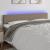 Tăblie de pat cu LED, gri taupe, 160x5x78/88 cm, textil GartenMobel Dekor