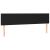 Tăblie de pat cu LED, negru, 180x5x78/88 cm, textil GartenMobel Dekor