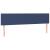 Tăblie de pat cu LED, albastru, 180x5x78/88 cm, textil GartenMobel Dekor
