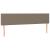 Tăblie de pat cu LED, gri taupe, 200x5x78/88 cm, textil GartenMobel Dekor