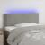 Tăblie de pat cu LED, gri deschis, 80x5x78/88 cm, catifea GartenMobel Dekor