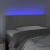 Tăblie de pat cu LED, gri deschis, 90x5x78/88 cm, catifea GartenMobel Dekor