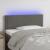 Tăblie de pat cu LED, gri închis, 90x5x78/88 cm, catifea GartenMobel Dekor