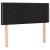 Tăblie de pat cu LED, negru, 100x5x78/88 cm, catifea GartenMobel Dekor