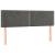 Tăblie de pat cu LED, gri închis, 144x5x78/88 cm, catifea GartenMobel Dekor