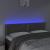 Tăblie de pat cu LED, gri închis, 144x5x78/88 cm, catifea GartenMobel Dekor
