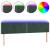 Tăblie de pat cu LED, verde închis, 180x5x78/88 cm, catifea GartenMobel Dekor