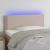 Tăblie de pat cu LED, cappuccino, 80x5x78/88cm, piele ecologică GartenMobel Dekor