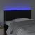 Tăblie de pat cu LED, negru, 90x5x78/88 cm, piele ecologică GartenMobel Dekor