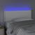 Tăblie de pat cu LED, alb, 100x5x78/88 cm, piele ecologică GartenMobel Dekor