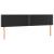 Tăblie de pat cu LED, negru, 180x5x78/88 cm, piele ecologică GartenMobel Dekor