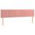 Tăblie de pat cu LED, roz, 180x5x78/88 cm, catifea GartenMobel Dekor