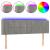 Tăblie de pat cu LED, gri deschis, 147x16x78/88 cm, catifea GartenMobel Dekor