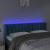 Tăblie de pat cu LED, albastru închis, 147x16x78/88 cm, catifea GartenMobel Dekor