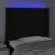 Tăblie de pat cu LED, negru, 93x16x118/128 cm, textil GartenMobel Dekor