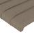 Tăblie de pat cu LED, gri taupe, 93x16x118/128 cm, textil GartenMobel Dekor