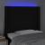 Tăblie de pat cu LED, negru, 103x16x118/128 cm, textil GartenMobel Dekor