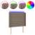 Tăblie de pat cu LED, gri taupe, 103x16x118/128 cm, textil GartenMobel Dekor